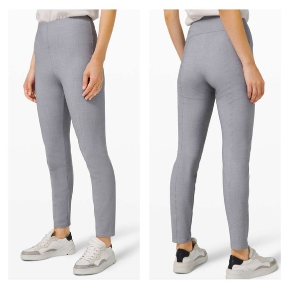 ❤️Lululemon Here to There High-Rise 7/8 PantCrosshatch Texture Magnet Grey G22